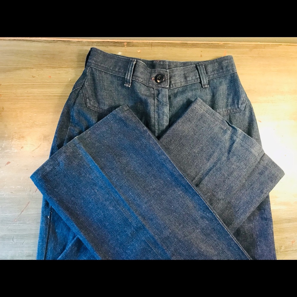Vintage 1960’s High Waisted Jeans (dark wash)